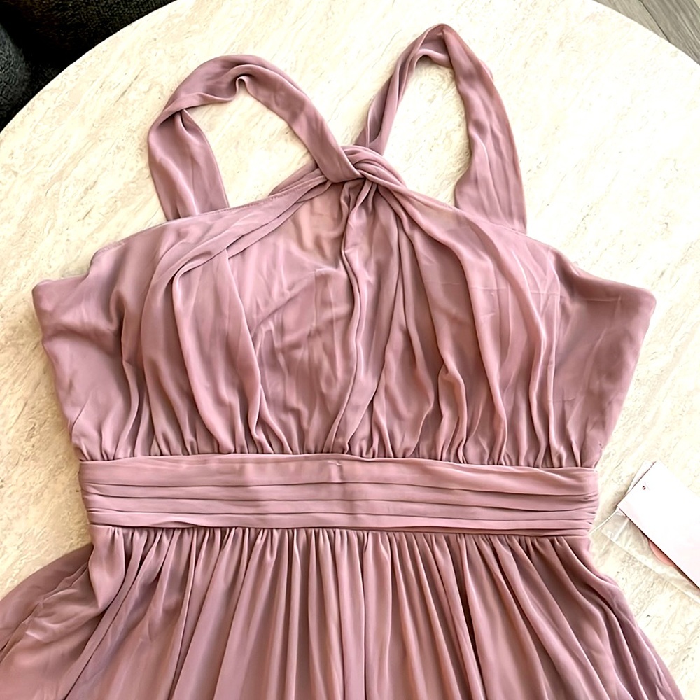 Birdy Grey bridesmaid dress, size L. Style: Kiko, floor length, mauve dress